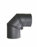 Koleno stavitelné 0-90° čistící 160mm černé, 2mm