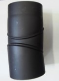 Koleno s č. otvorem stavitelné 0-90° 160mm černé