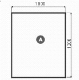 Sklo pod kamna A čiré 100x120 - tl. 8 mm - v kartonu