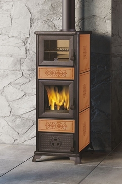 EDILKAMIN EK63 DECOR C forno kůže
