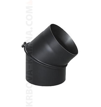 Koleno stavitelné 0-45° 130mm černé, 2mm