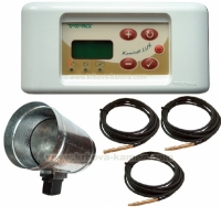 Automat. regulace hoření a přívodu vzduchu 100 RT 08 P Lux bílý k teplovodním 