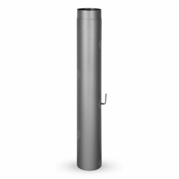 Romotop - Trubka s klapkou 1m 150mm černá, 2mm