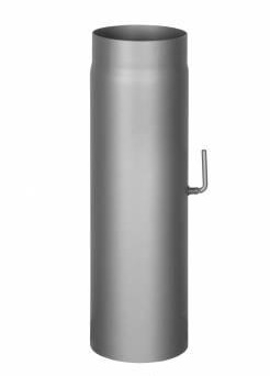 Romotop - Trubka s klapkou 0,5m 150mm černá, 2mm
