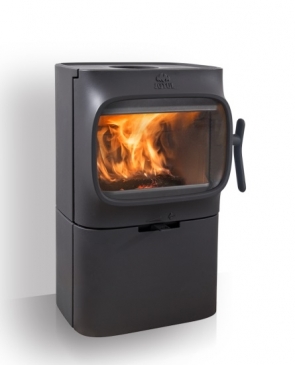 Jotul F 105 CB R BP B - černý lak, litinový podstavec;