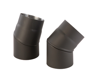 Koleno stavitelné 0-45° 150mm černé 